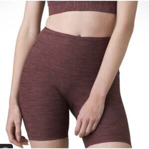 prAna Kimble Shorts Biker Flannel Heather Womens XS New Yoga Soft And Nice!